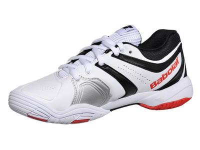 Babolat Boys V-Pro 2 Junior Tennis Shoes - White/Red - main image