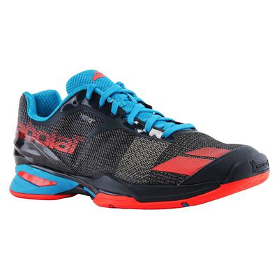 Babolat Kids Jet Tennis Shoes - Grey/Blue/Red - main image