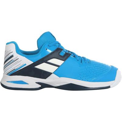 Babolat Kids Propulse Tennis Shoes - White/Blue Aster