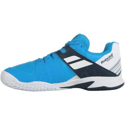Babolat Kids Propulse Tennis Shoes - White/Blue Aster - main image
