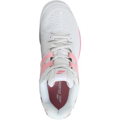 Babolat Kids Propulse Tennis Shoes - White/Geranium Pink - main image