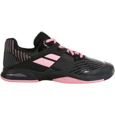 Babolat Kids Propulse Tennis Shoes - Black/Geranium Pink