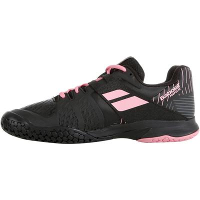 Babolat Kids Propulse Tennis Shoes - Black/Geranium Pink