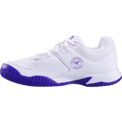 Babolat Kids Pulsion Wimbledon Tennis Shoes - White/Purple