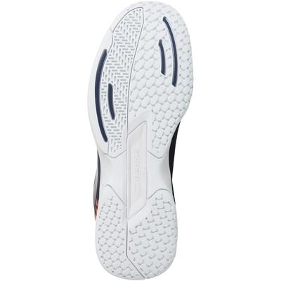Babolat Kids Jet Tennis Shoes - White/Pureed Pumpkin
