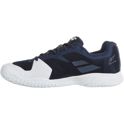 Babolat Kids Jet Tennis Shoes - White/Pureed Pumpkin
