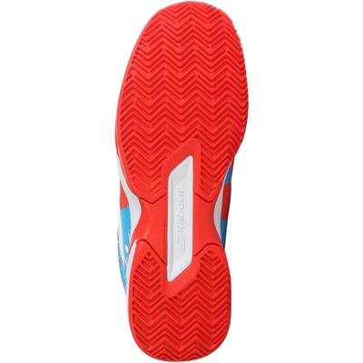 Babolat Kids Pulsion Clay Tennis Shoes - Tomato Red/Blue Aster - main image