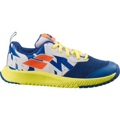 Babolat Kids Pulsion Tennis Shoes - Dark Blue/Sulphur Spring - main image