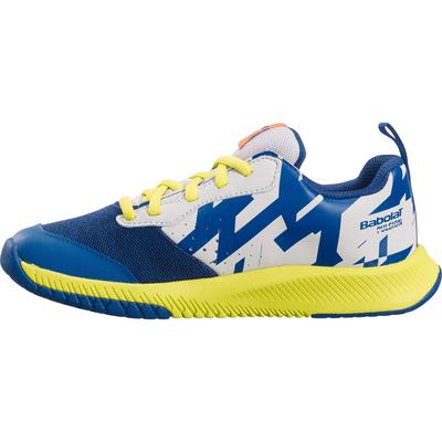 Babolat Kids Pulsion Tennis Shoes - Dark Blue/Sulphur Spring - main image