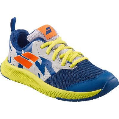 Babolat Kids Pulsion Tennis Shoes - Dark Blue/Sulphur Spring - main image