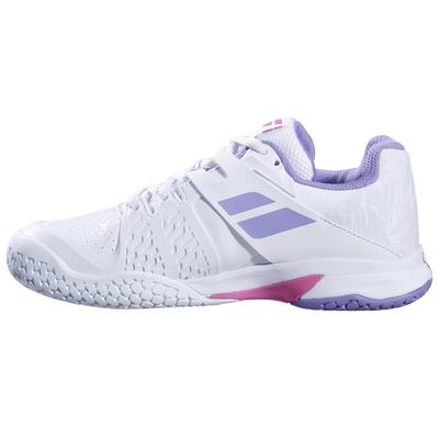 Babolat Kids Propulse Tennis Shoes -White/Lavender