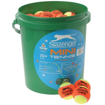 Slazenger Mini Orange Junior Tennis Ball Bucket (5 Dozen) - main image