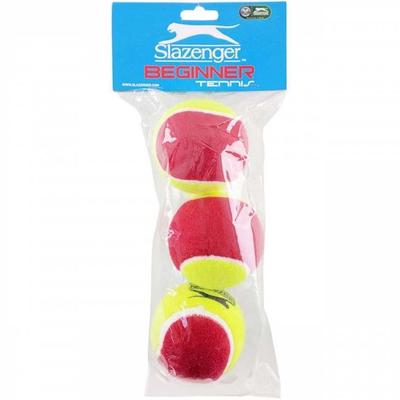 Slazenger Mini Red Junior Tennis Balls (3 Ball Pack)