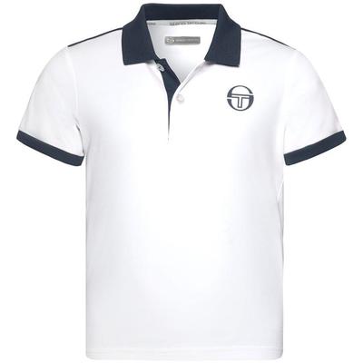 Sergio Tacchini Boys Club Tech Polo - White/Navy - main image