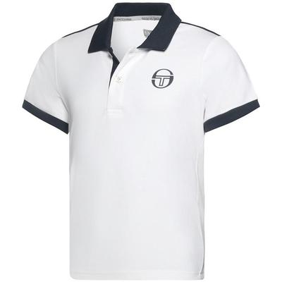 Sergio Tacchini Boys Club Tech Polo - White/Navy - main image