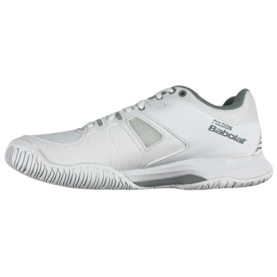 Babolat Mens Pulsion Tennis Shoes - White/Silver