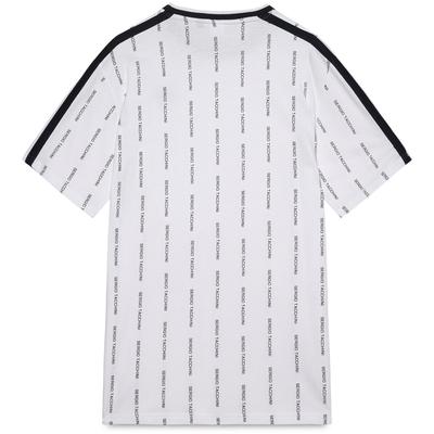 Sergio Tacchini Mens Pinstripe T-Shirt - White/Navy - main image