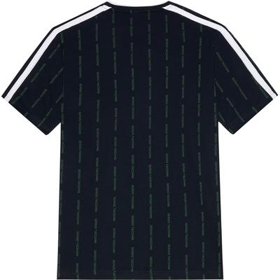 Sergio Tacchini Mens Pinstripe T-Shirt - Navy/Green - main image
