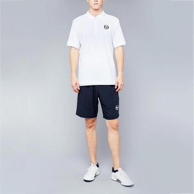 Sergio Tacchini Mens Chevron Polo - White/Navy - main image
