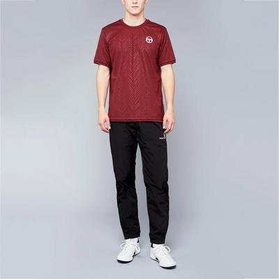 Sergio Tacchini Mens Chevron T-Shirt - Bordeaux/White - main image