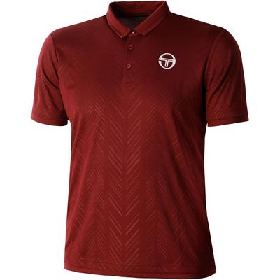 Sergio Tacchini Boys Chevron Junior Polo - Bordeaux/White - main image