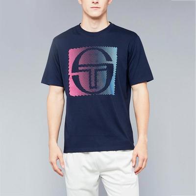 Sergio Tacchini Mens Fargo T-Shirt - Navy/Capanula/Pink Yarrow