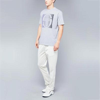 Sergio Tacchini Mens Fargo T-Shirt - Grey Melange/Dark Violet - main image