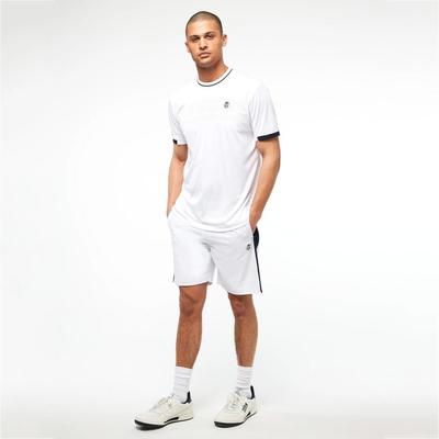 Sergio Tacchini Mens Young Line Pro Tennis T-Shirt - White/Navy - main image