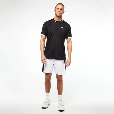 Sergio Tacchini Mens Young Line Pro Tennis T-Shirt - Black/White - main image
