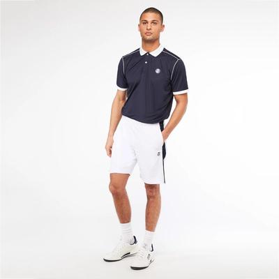 Sergio Tacchini Mens Young Line Pro Tennis Shorts - White/Navy
