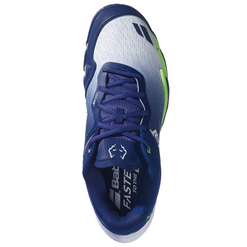 Babolat Mens Jet Premura 3 Lebron Padel Shoes - Blue Depths/ Green Flash - main image