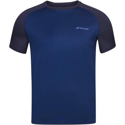 Babolat Boys Play Crew Neck Tee - Estate Blue