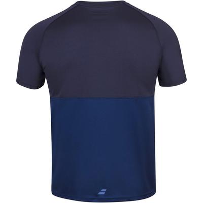Babolat Boys Play Crew Neck Tee - Estate Blue