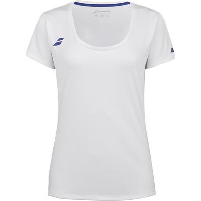 Babolat Girls Play Cap Sleeve Tee - White - main image