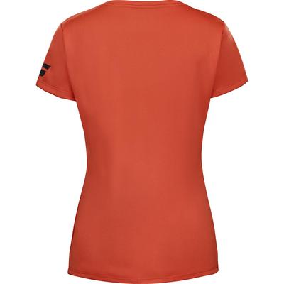 Babolat Girls Play Cap Sleeve Tee - Fiesta Red - main image