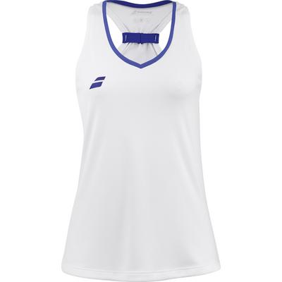 Babolat Girls Play Tank Top - White - main image