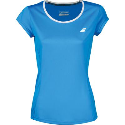 Babolat Girls Core Flag Club Tee - Diva Blue - main image