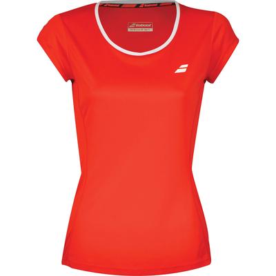 Babolat Girls Core Flag Club Tee - Fiery Red - main image