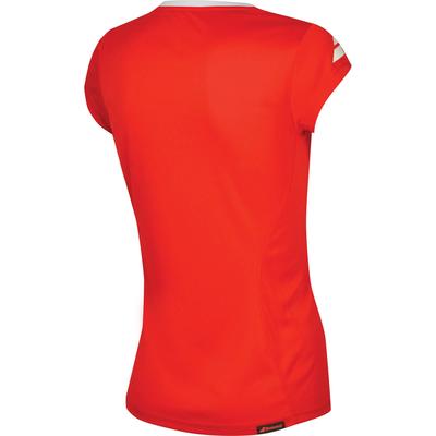 Babolat Girls Core Flag Club Tee - Fiery Red