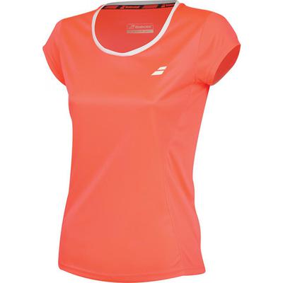 Babolat Girls Core Flag Club Tee - Fluo Strike - main image