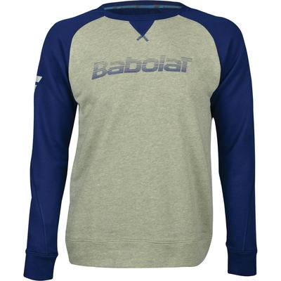 Babolat Mens Core Sweatshirt - High Rise Heather/Blue - main image