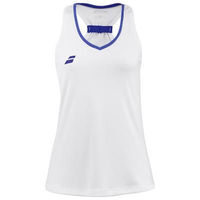 Babolat Womens Tank Top Play- White/Blue - main image