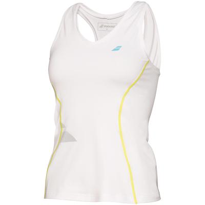 Babolat Womens Core Crop Tank Top - White - main image