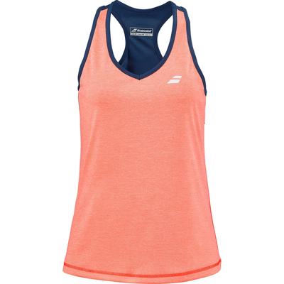 Babolat Womens Play Tank Top - Orange/Estate Blue - main image