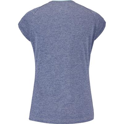 Babolat Womens Play Cap Sleeve Tee - Blue Marl/Pink - main image