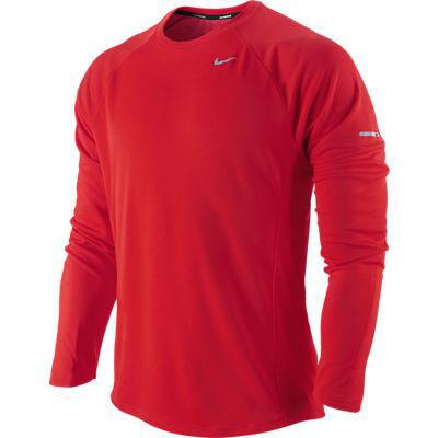 Nike UV Miler Long Sleeve Shirt - Sporting Red/Reflective Silver - main image