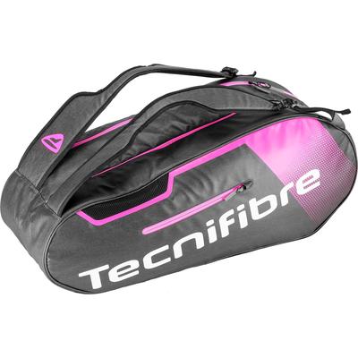 Tecnifibre Womens Endurance 6 Racket Bag - Black/Pink