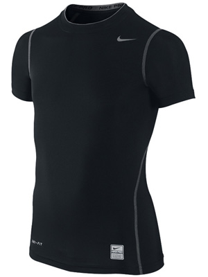 Nike Boys Pro Core Compression Top - Black - main image