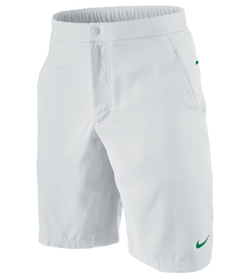 Nike Mens Smash Woven Shorts - White/Court Green - main image