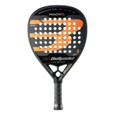 Bullpadel Hack 03 Comfort Padel Racket - Black/Orange (2024) - main image